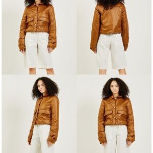 Women's Brown Puffer Jacket